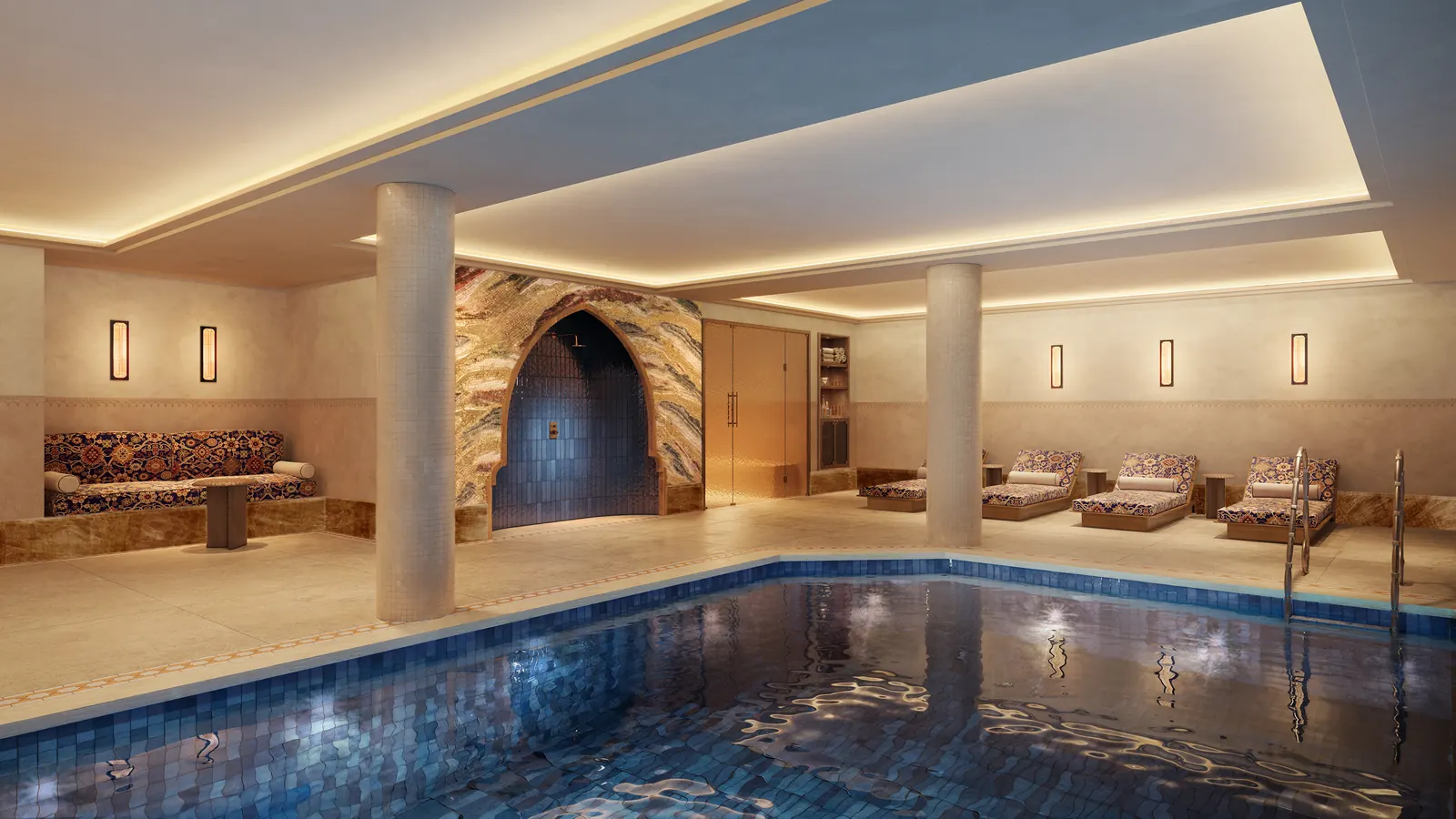 Hôtel Saint Roch · 3D render: Indoor pool