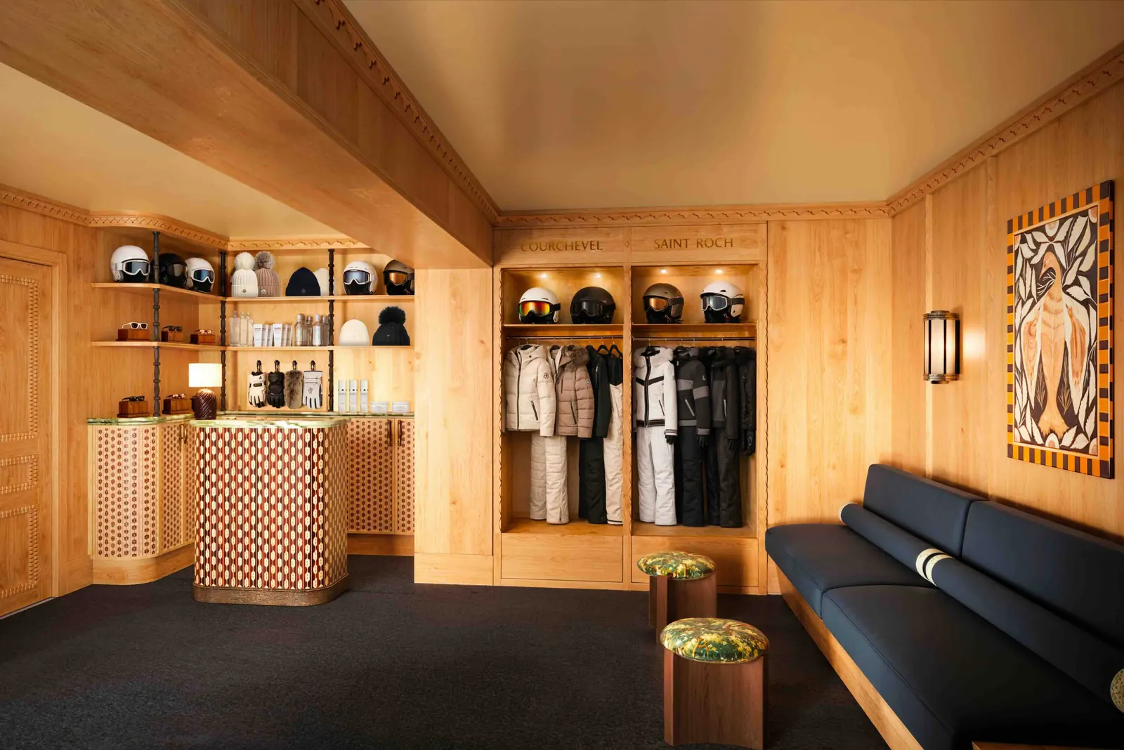 Hôtel Saint Roch · 3D render: Ski room