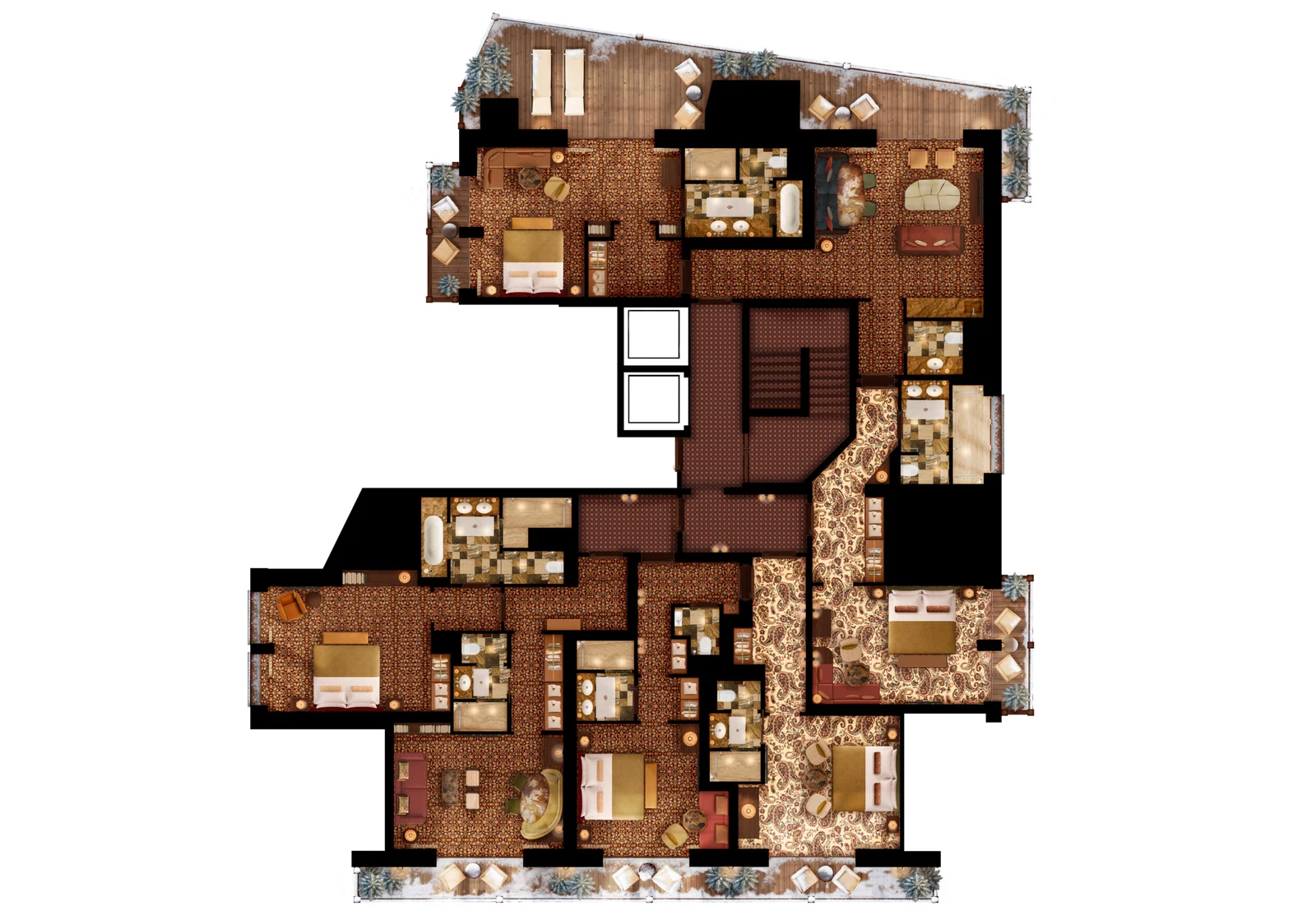 Penthouse Suite, plan 1