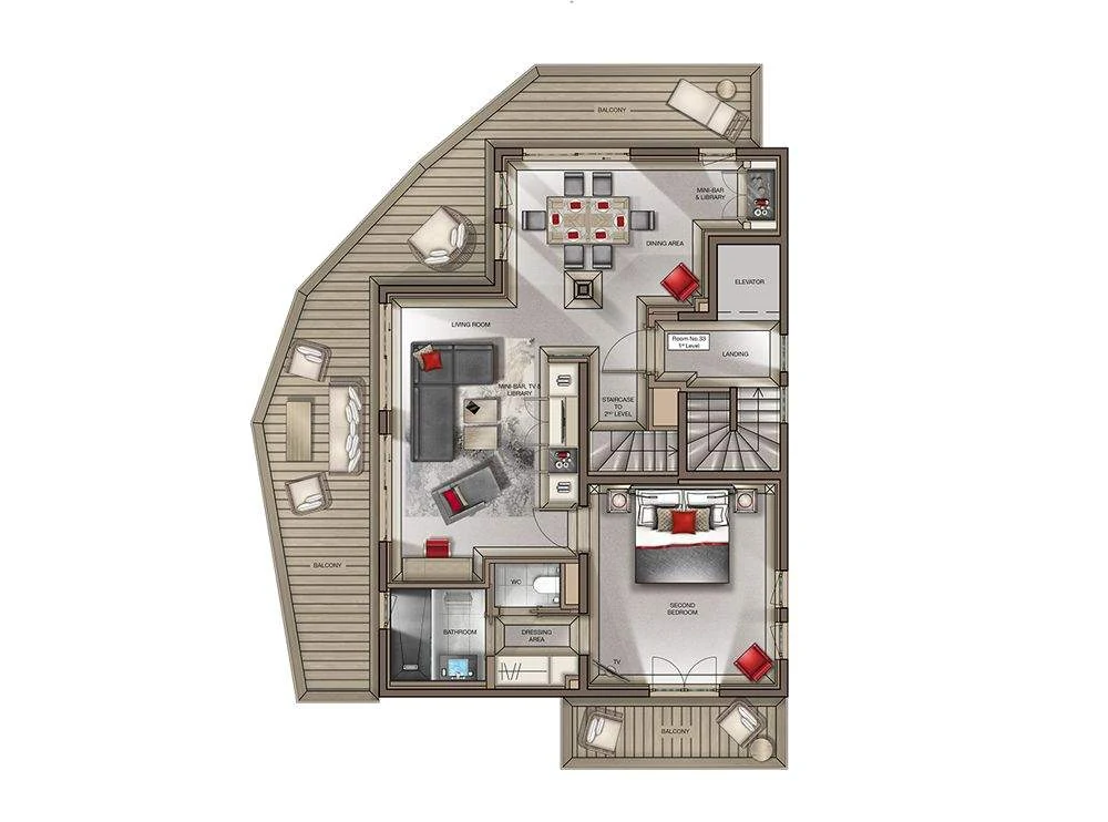 Altitude Suite, plan 1