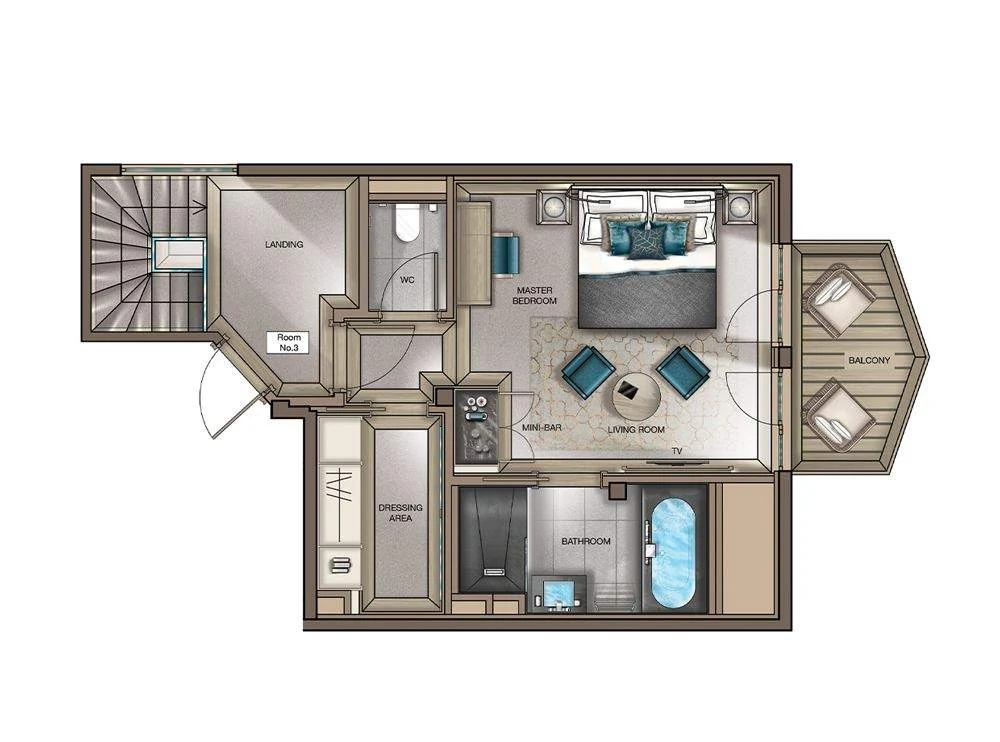 Executive Room, plan 1