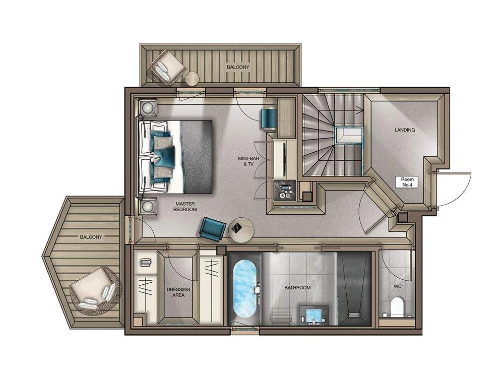 Executive Room, plan 2