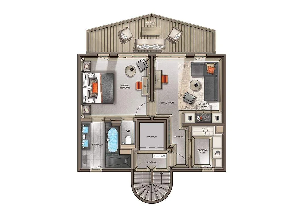 Junior Suite, plan 1