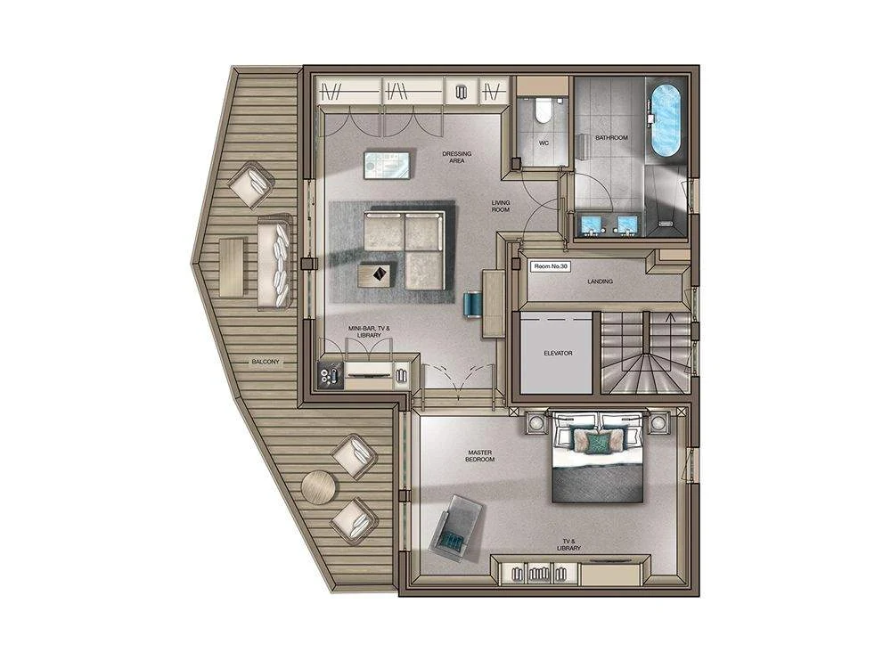 Junior Suite, plan 2