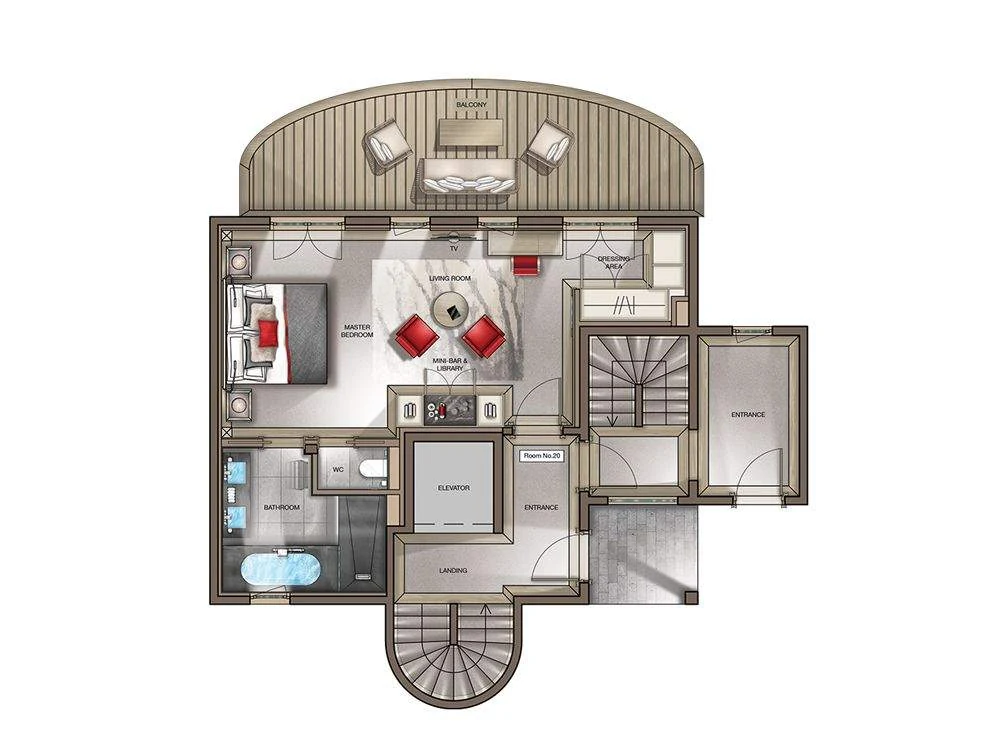Superior Room, plan 2
