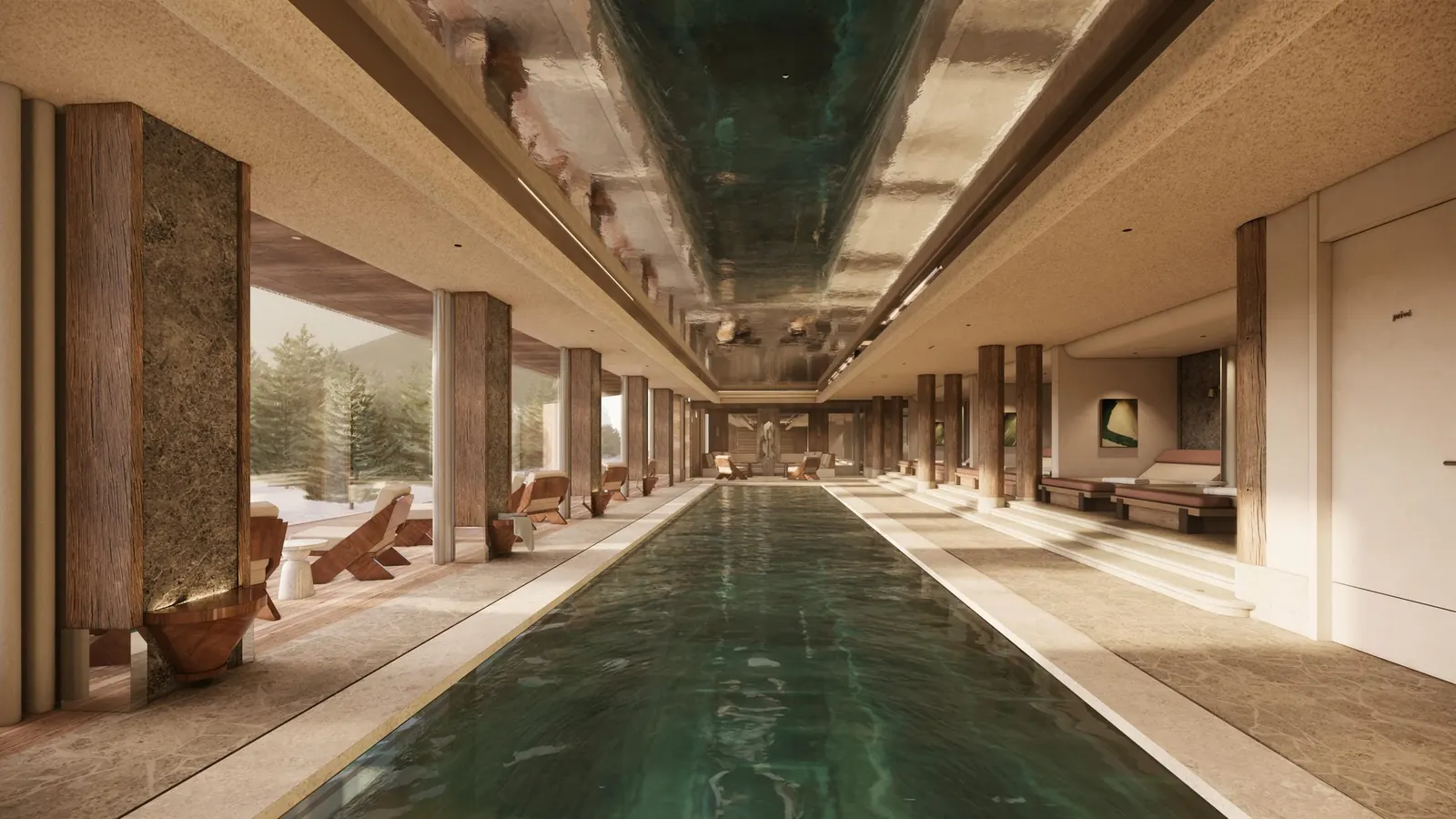 Sivolière Hôtel & Résidence · Indoor pool (render)