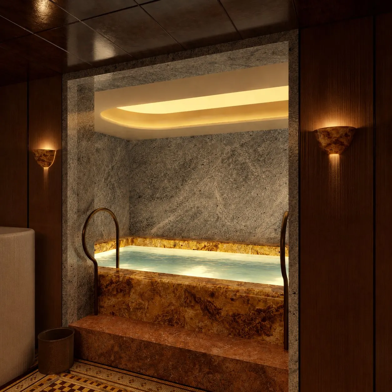 Bourbon Hotel · 3D render: spa pool