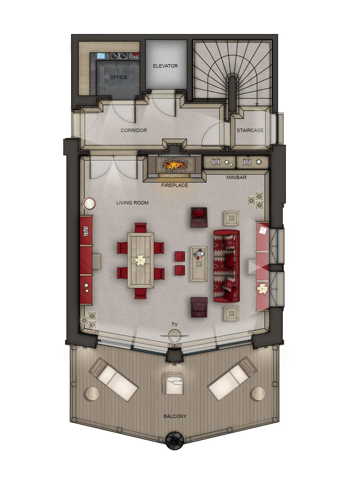 Suite-Chalet K3, plan 1