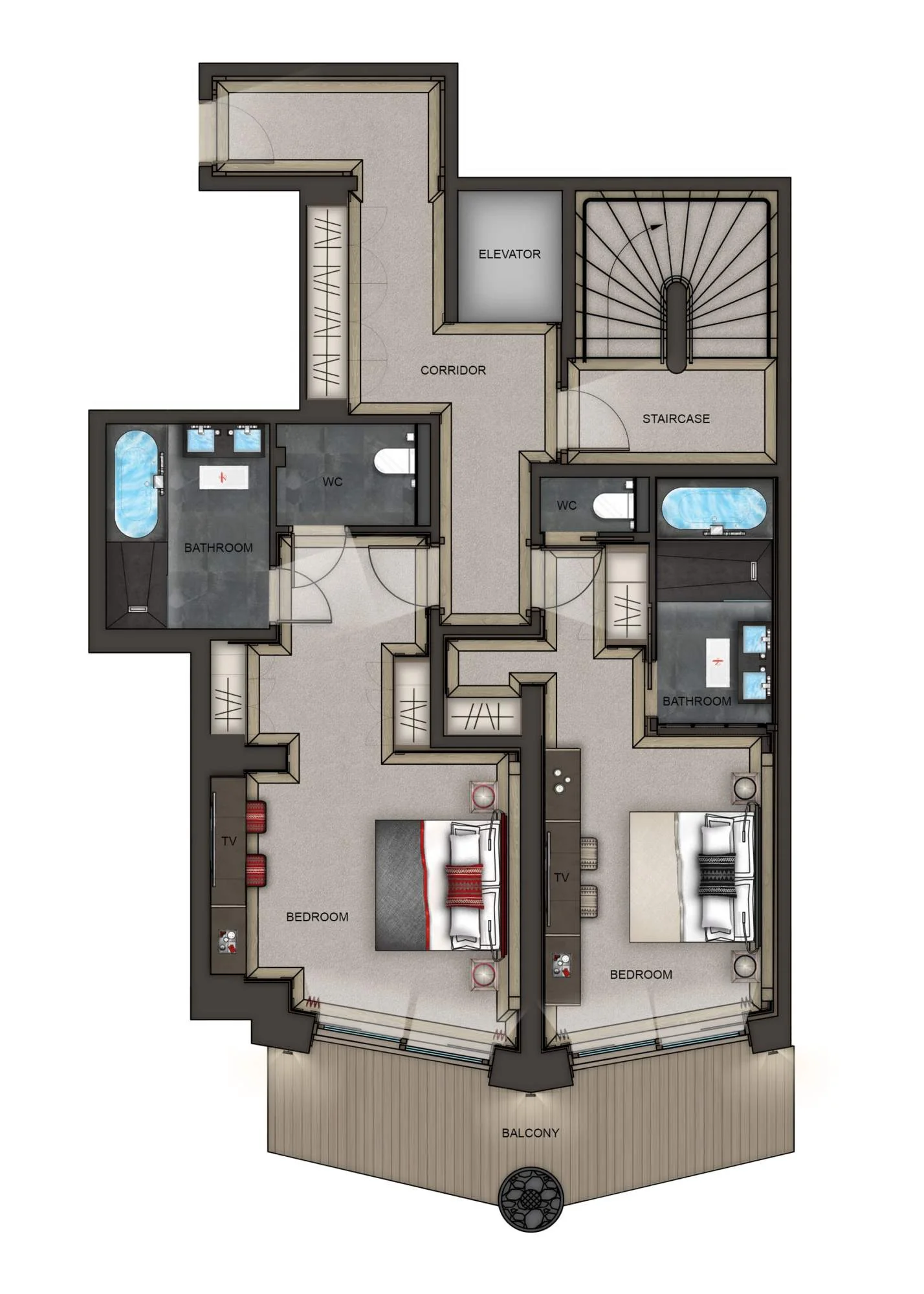 Suite-Chalet K3, plan 3