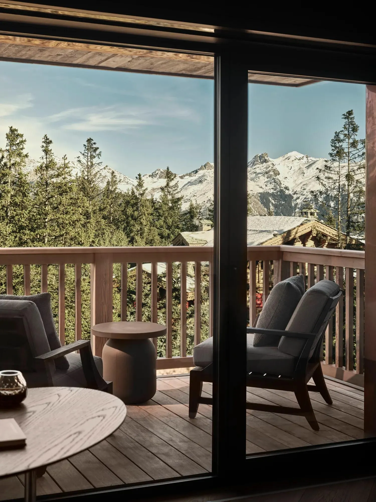 Rosewood Courchevel Le Jardin Alpin · Suite terrace view