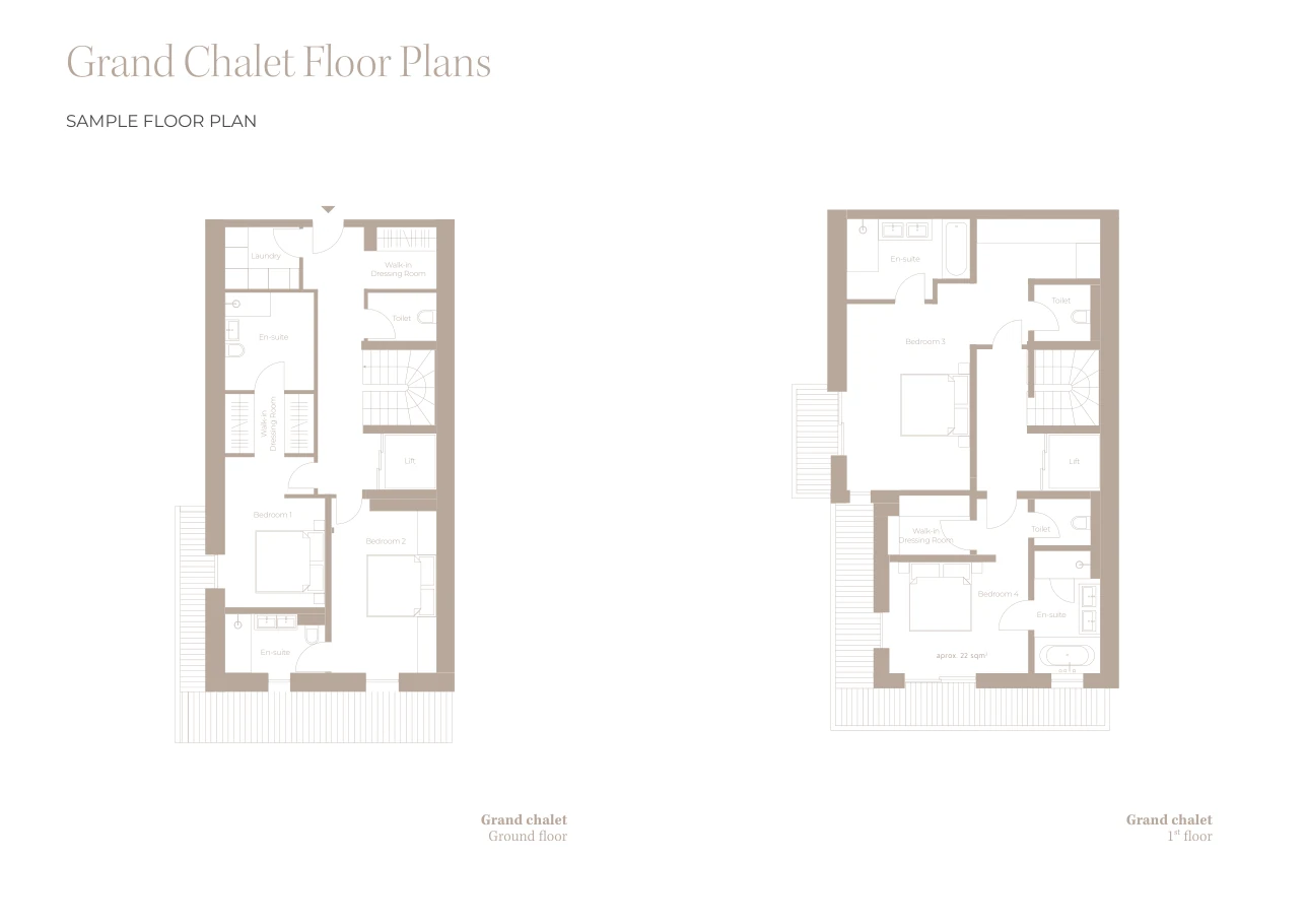 Grand Chalets, plan 1