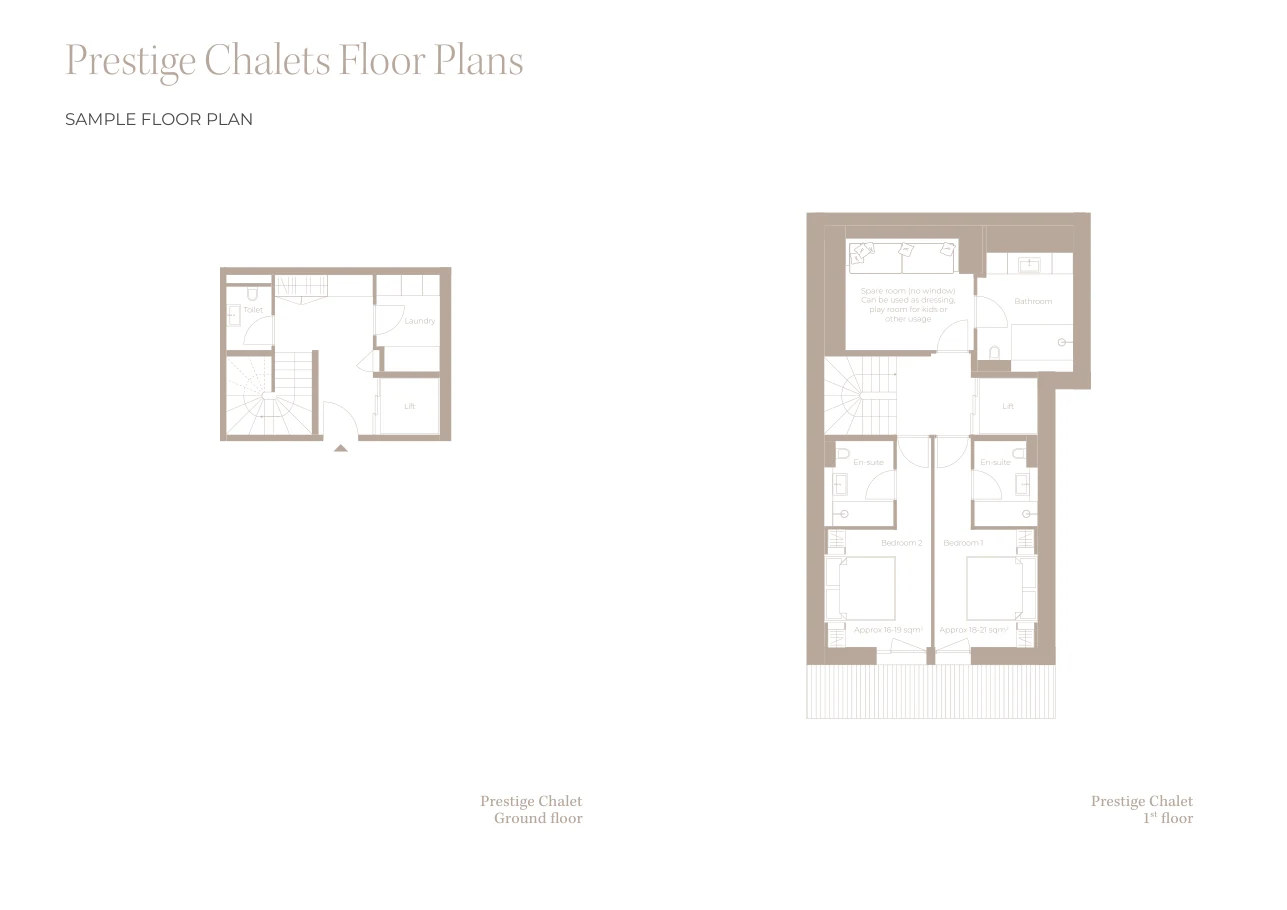 Prestige Chalets, plan 1