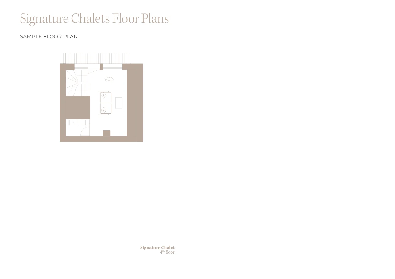 Signature Chalets, plan 3